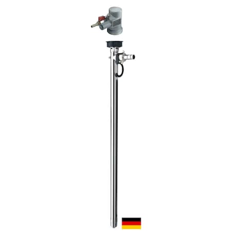 Flux Drum Pump, Stainless Steel, 47" Long, Air Operated Motor, 470W Power. 24-ZORO0167